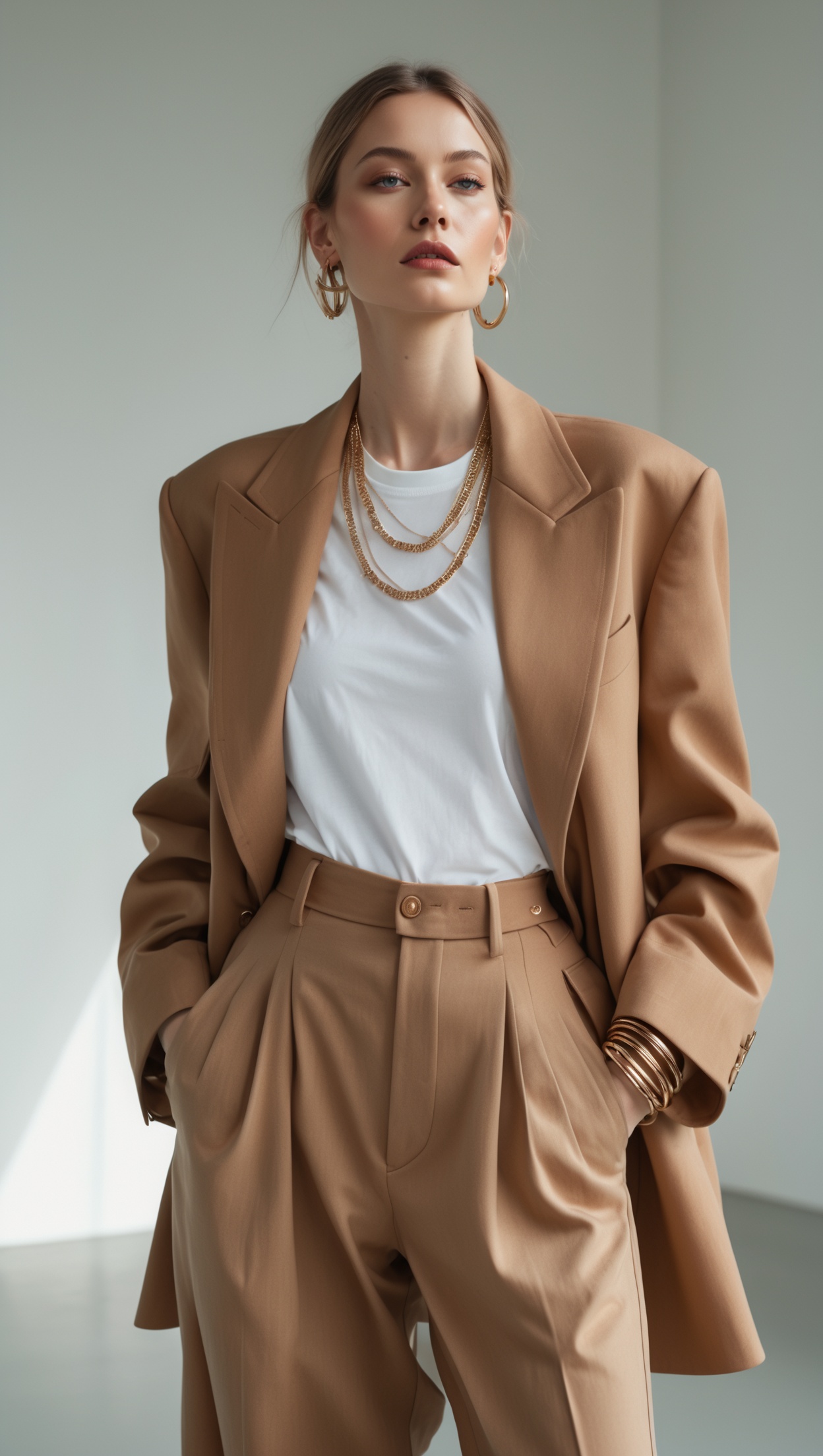 Oversized Blazer + Jewelry: Style It Right