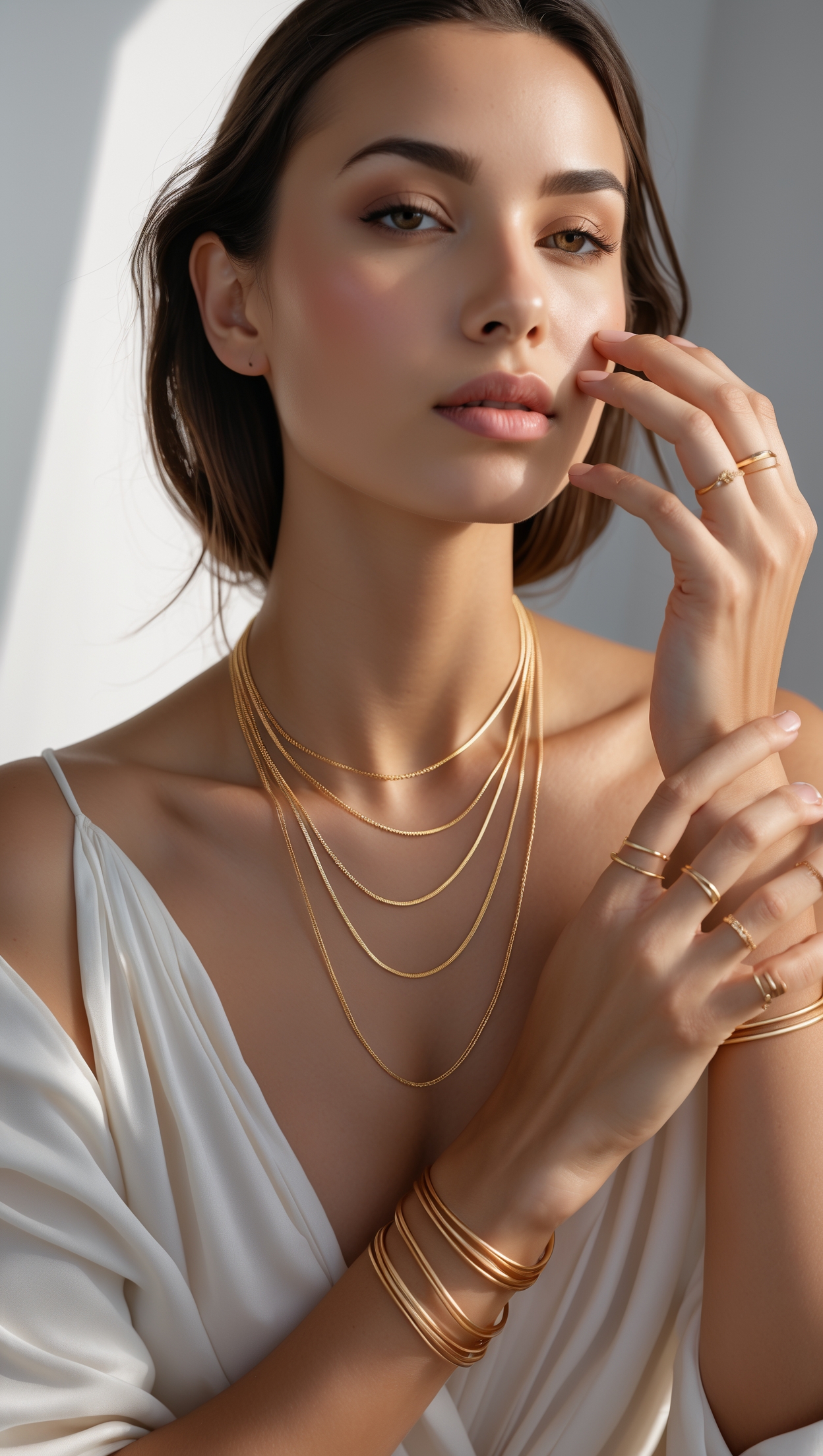 Minimalist Gold Jewelry Layering Trends for 2024