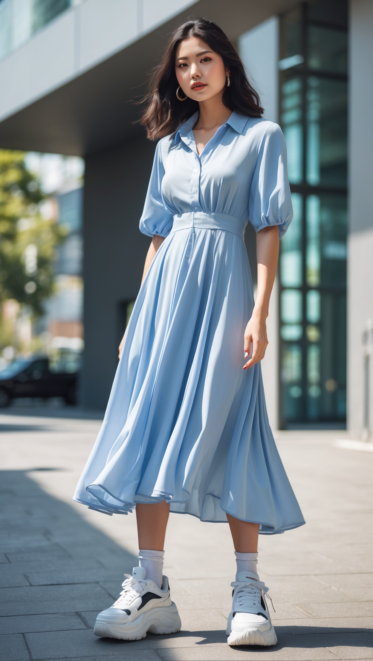Sneakers with Dresses: The Perfect Style Combo