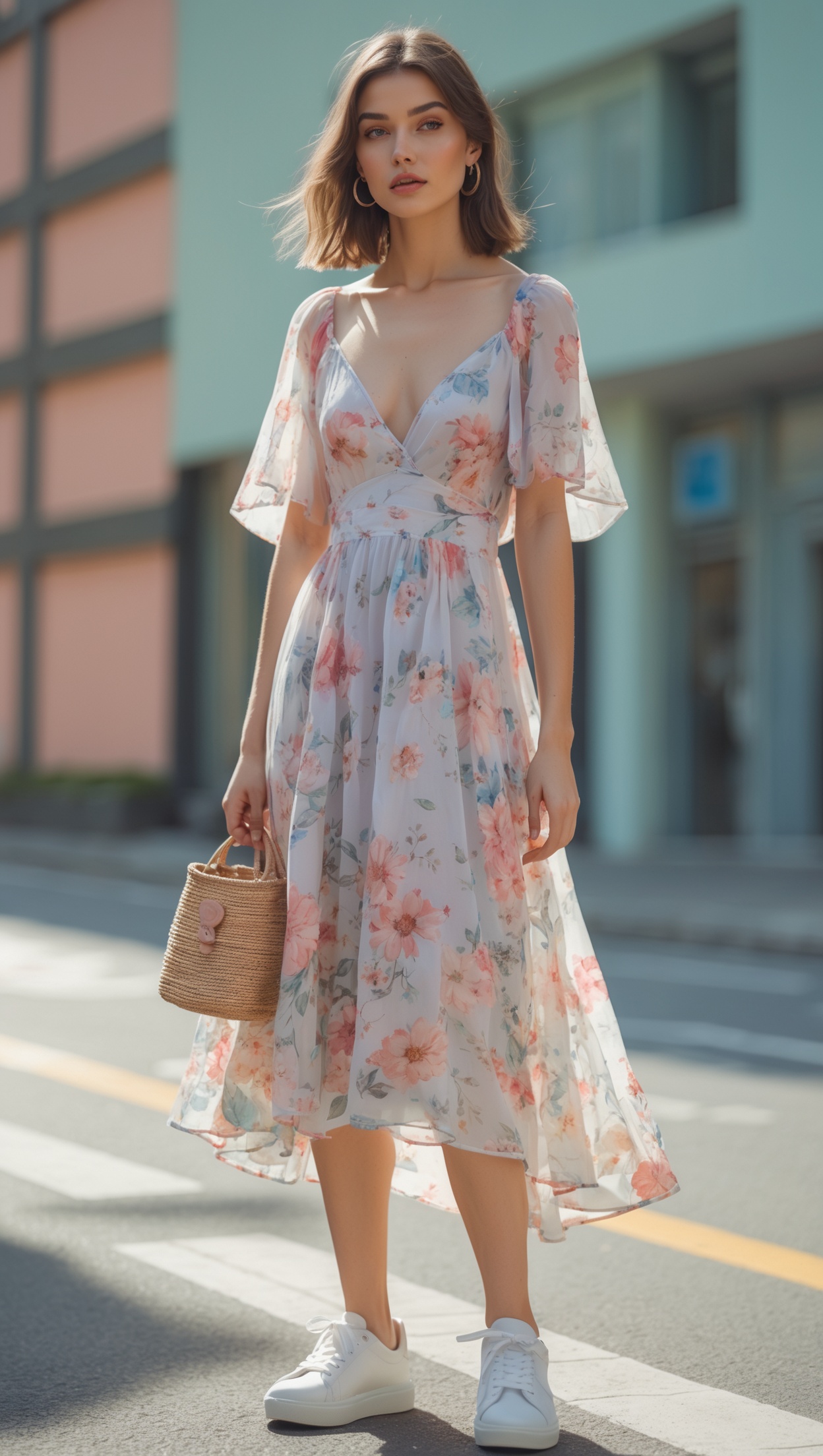 Style White Sneakers with Dresses Like a Pro